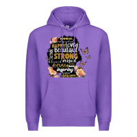 Purple black woman silhouette Premium Hoodie - Artiststas