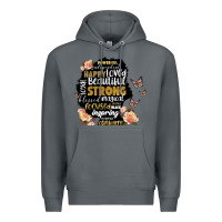 Rock black woman silhouette Premium Hoodie - Artiststas