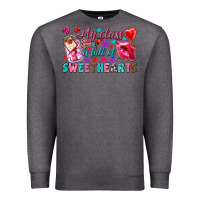 Charcoal Heather my class is full of sweethearts Premium Sweatshirt - NancyCooperArtShop