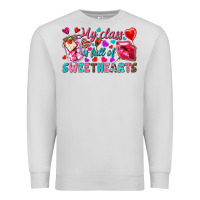 Dove Grey my class is full of sweethearts Premium Sweatshirt - NancyCooperArtShop