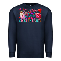 Navy my class is full of sweethearts Premium Sweatshirt - NancyCooperArtShop