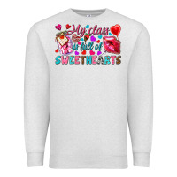 Oatmeal Heather my class is full of sweethearts Premium Sweatshirt - NancyCooperArtShop