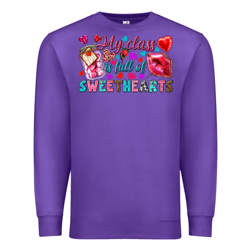 My Class Is Full Of Sweethearts Premium Sweatshirt by NancyCooperArtShop | Teevron