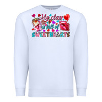 White my class is full of sweethearts Premium Sweatshirt - NancyCooperArtShop