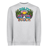 Heather Grey salty beach Heavyweight Sweatshirt - SublimationCraftShop