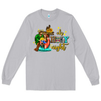 Moon Dust oh holy night with sunflower and cross Long Sleeve Tee - AdoDesignShop