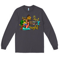 Smoke oh holy night with sunflower and cross Long Sleeve Tee - AdoDesignShop