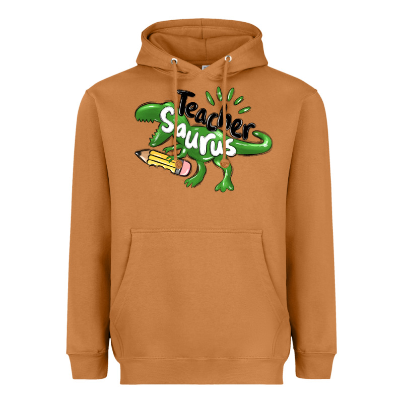 Teacher Saurus Heavyweight Hoodie by MaliasSmallBusiness | Teevron