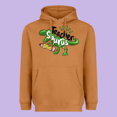 Teacher Saurus Heavyweight Hoodie Designed By Maliassmallbusiness