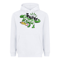 White teacher saurus Heavyweight Hoodie - MaliasSmallBusiness