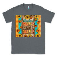 Charcoal Heather Thankful mama mama mama Classic Tee - Artiststas
