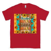 Red Thankful mama mama mama Classic Tee - Artiststas