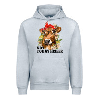 Heather Grey Cute Heifer Urban Hoodie - texasbilliewilder