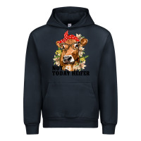 Navy Cute Heifer Urban Hoodie - texasbilliewilder