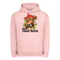 Pigment Salmon Cute Heifer Urban Hoodie - texasbilliewilder