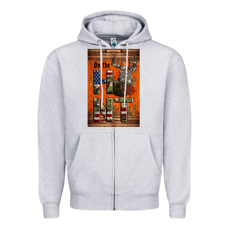 Western On The Hunt Deer Zipper Hoodie by LillyAllenDesigns | Teevron