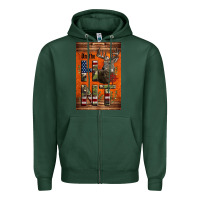 Sports Green Western On The Hunt Deer Zipper Hoodie - LillyAllenDesigns