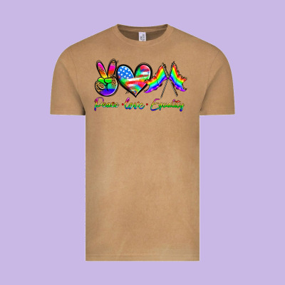 Peace Love Equality Vintage Tee Designed By Hra Design Shop