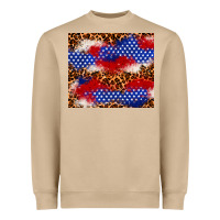 Mushroom 4th of July USA flag leopard 20oz tumbler Heavyweight Sweatshirt - Neo Western