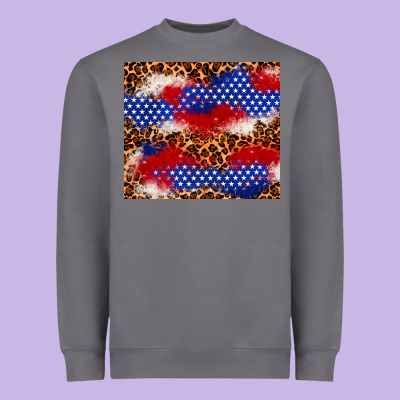 4th Of July Usa Flag Leopard 20oz Tumbler Heavyweight Sweatshirt Designed By Neo Western