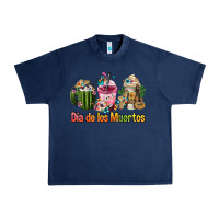 Navy mexican día de los muertos coffee cups Urban Heavy Tee - FaDigitalArtStudio
