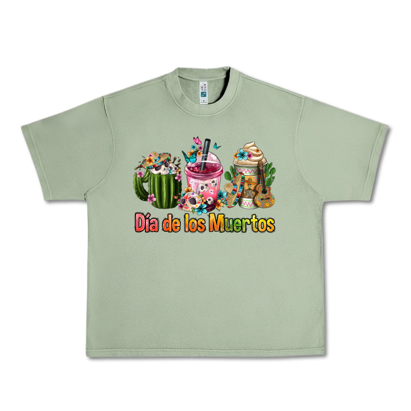 Mexican Día De Los Muertos Coffee Cups Urban Heavy Tee by FaDigitalArtStudio | Teevron