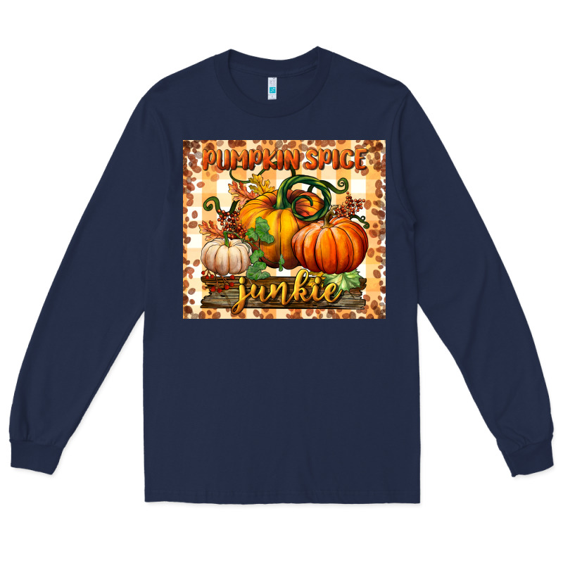 Pumpkin Spice Junkie Tumbler Long Sleeve Tee by BundleAndBundleShop | Teevron