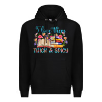 Black i love them thick and spicy Premium Hoodie - Artiststas