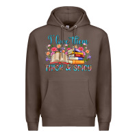 Coffee i love them thick and spicy Premium Hoodie - Artiststas