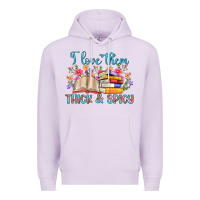 Lilac i love them thick and spicy Premium Hoodie - Artiststas