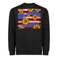 4th Of July Usa Flag Sunflower 20oz Tumbler Heavyweight Sweatshirt | Teevron