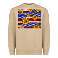 Mushroom 4th of July USA flag sunflower 20oz tumbler Heavyweight Sweatshirt - Neo Western