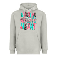 Moon Dust nursing is a work of heart Heavyweight Hoodie - NancyCooperArtShop