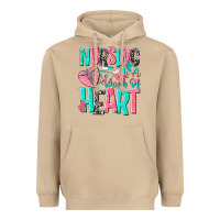 Mushroom nursing is a work of heart Heavyweight Hoodie - NancyCooperArtShop