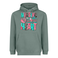 Sage nursing is a work of heart Heavyweight Hoodie - NancyCooperArtShop