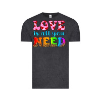Vintage Black love is all you need Vintage Tee - HRA Design Shop