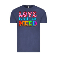 Vintage Denim love is all you need Vintage Tee - HRA Design Shop