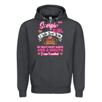Smoke as a scorpio girl zodiac girls Zipper Hoodie - Jasminsmagicworld