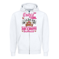 White as a scorpio girl zodiac girls Zipper Hoodie - Jasminsmagicworld