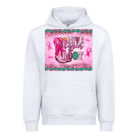 White Give Cancer the boot Urban Hoodie - NancyCooperArtShop
