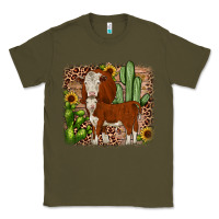 Army Green Hereford cactus sunflower Classic Tee - JahusDesignShop