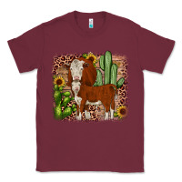 Burgundy Hereford cactus sunflower Classic Tee - JahusDesignShop