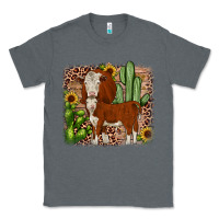 Charcoal Heather Hereford cactus sunflower Classic Tee - JahusDesignShop
