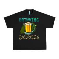 Black drinking buddies with beer Urban Heavy Tee - HRA Design Shop