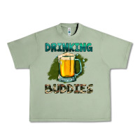 Oil Green drinking buddies with beer Urban Heavy Tee - HRA Design Shop