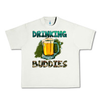 Pistachio drinking buddies with beer Urban Heavy Tee - HRA Design Shop