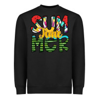 Black summer time Heavyweight Sweatshirt - SublimationCraftShop