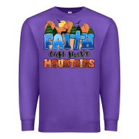 Purple faith can move mountains Premium Sweatshirt - MaliasSmallBusiness
