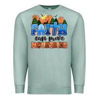 Seafoam faith can move mountains Premium Sweatshirt - MaliasSmallBusiness