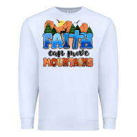White faith can move mountains Premium Sweatshirt - MaliasSmallBusiness